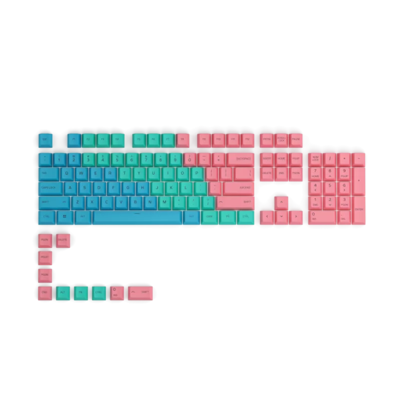 Glorious GMMK PRO BLACK COMBO WITH GLORIOUS PANDA LUBED SWITCHES AND PASTEL KEYCAPS